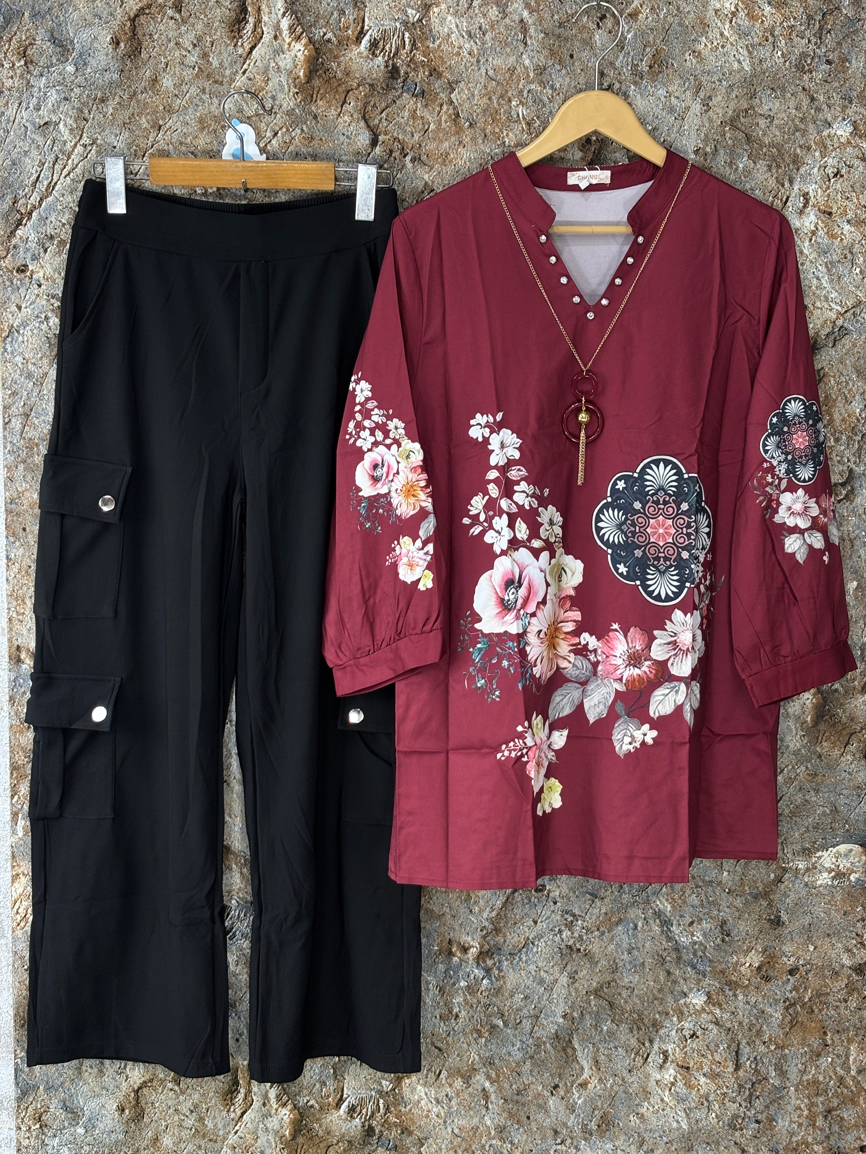 Women tops and jeans winter fabric ✅