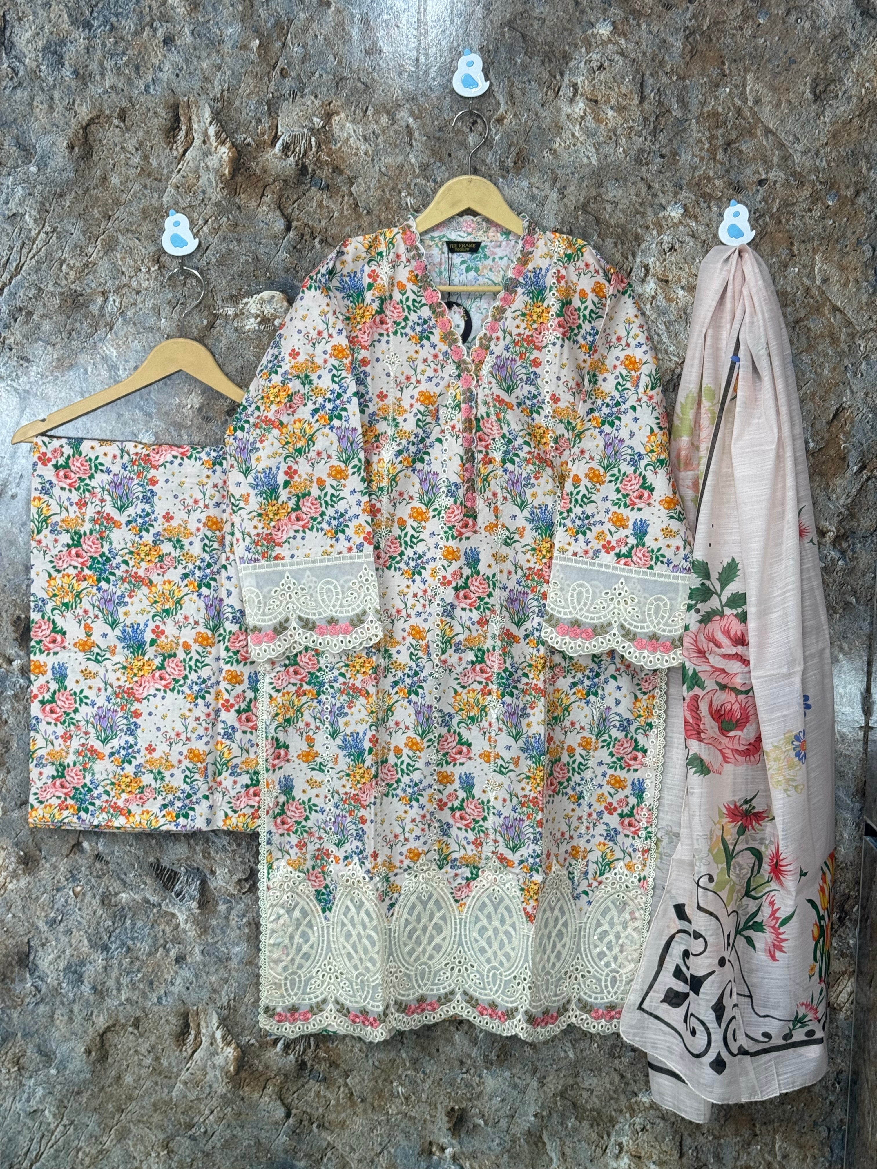 Women 3 pics suit winter cotton fabric ✅