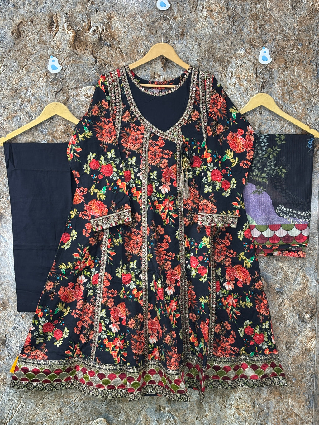 Women 3 peice frock winter ✅