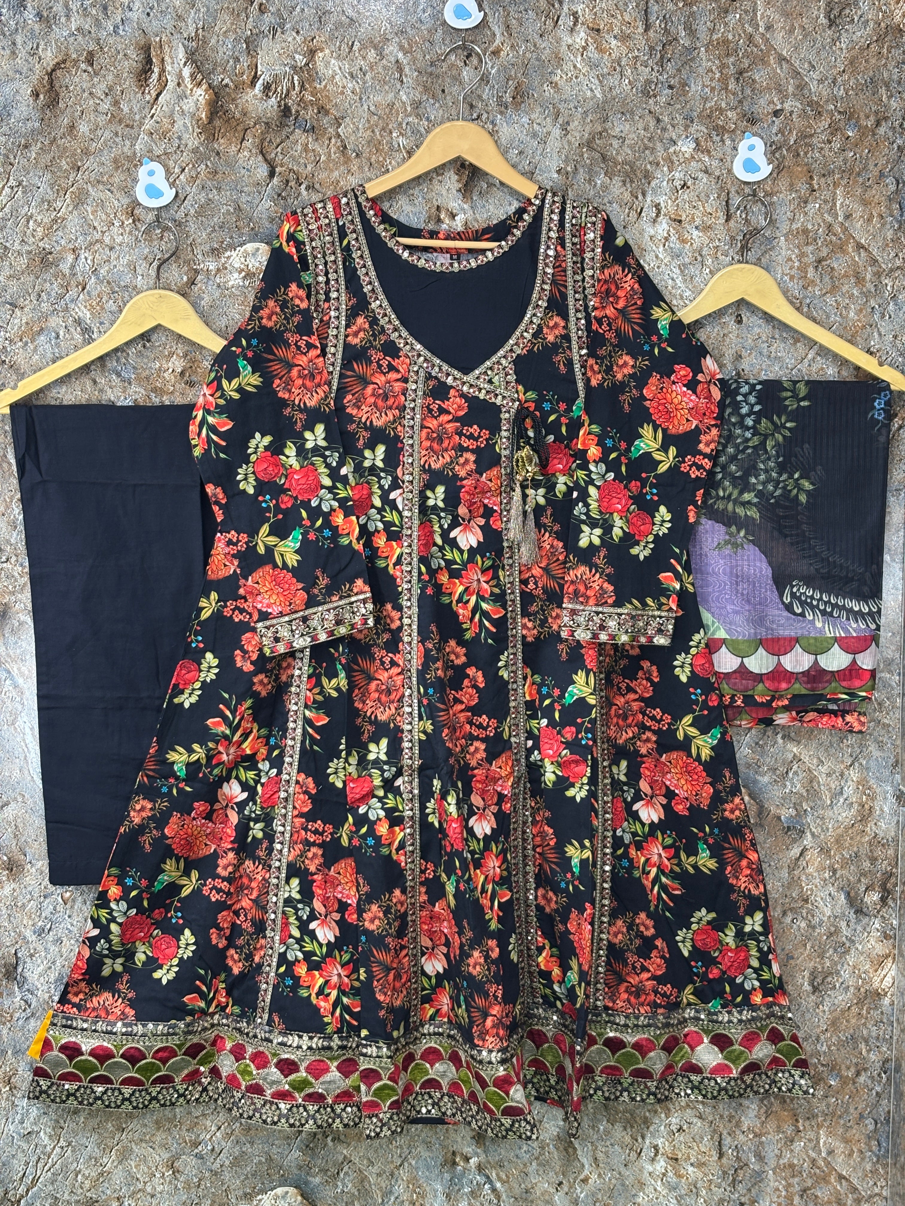 Women 3 peice frock winter ✅