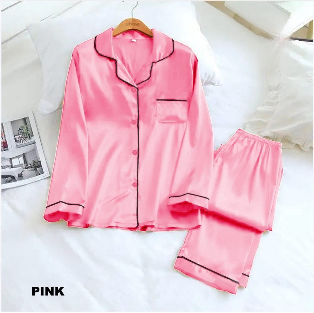 Basic Silk Nightwear Pajama Set