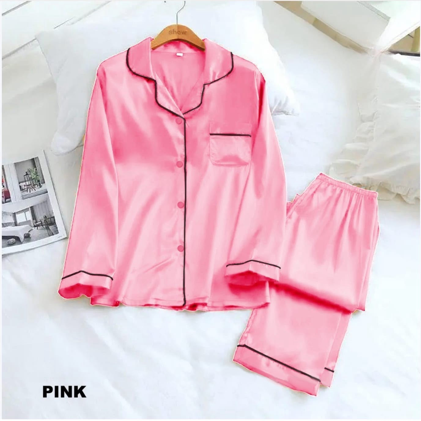 Basic Silk Nightwear Pajama Set