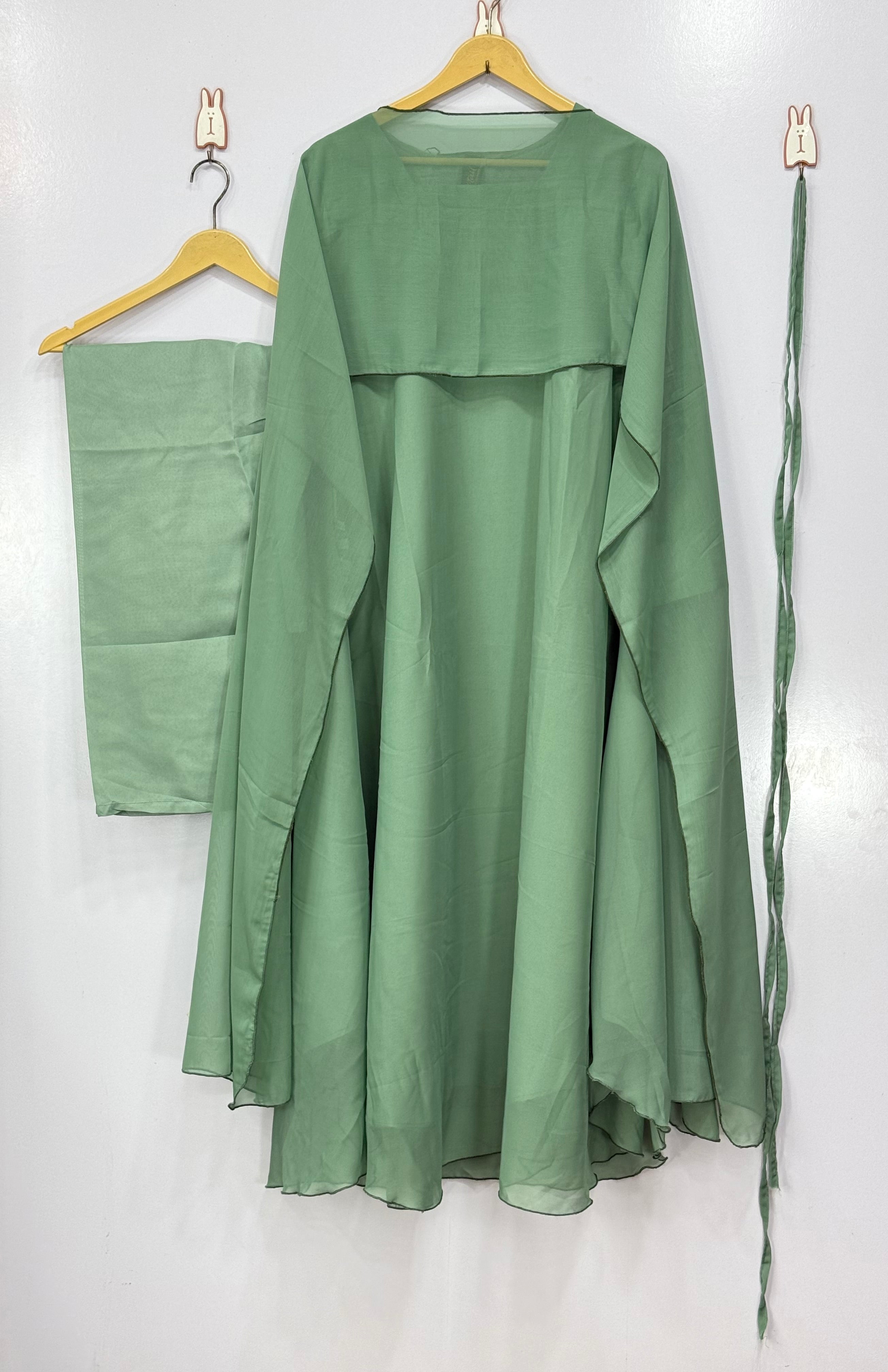 Chiffon Cape Flora Maxi with Trouser