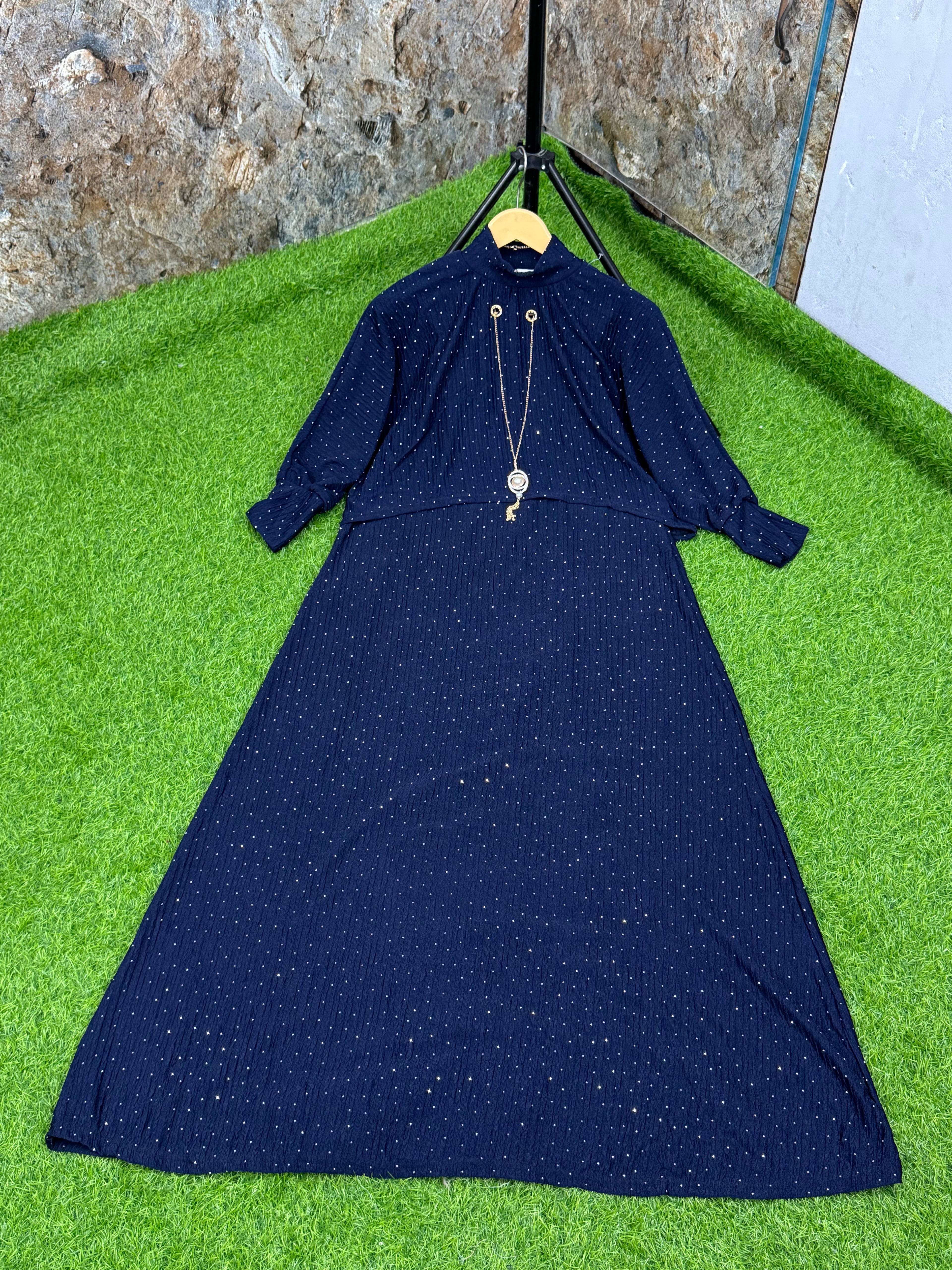 Women maxi suit 2 pics winter arrival premium quality stretchable ✅