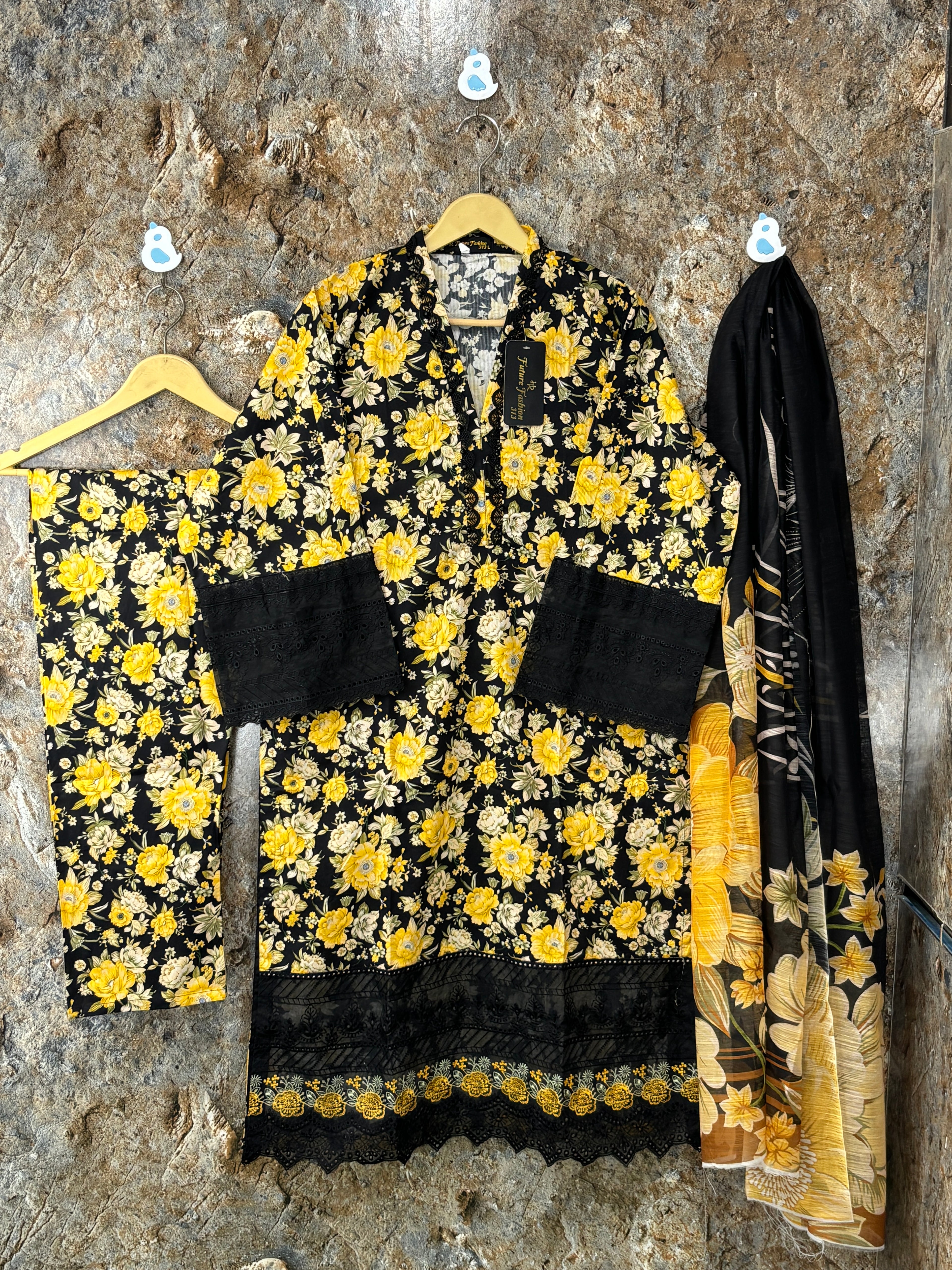 Women 3 pics suit kotrai fabric ✅