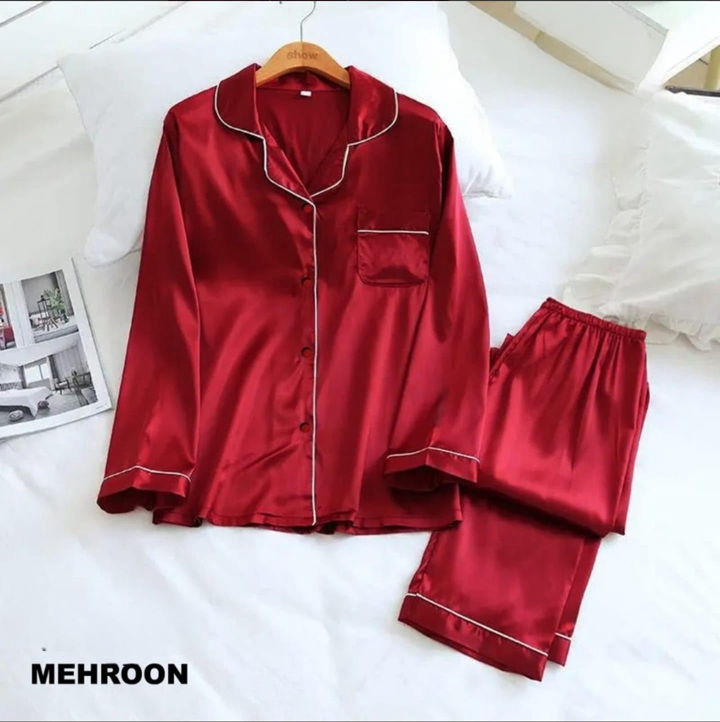 Basic Silk Nightwear Pajama Set