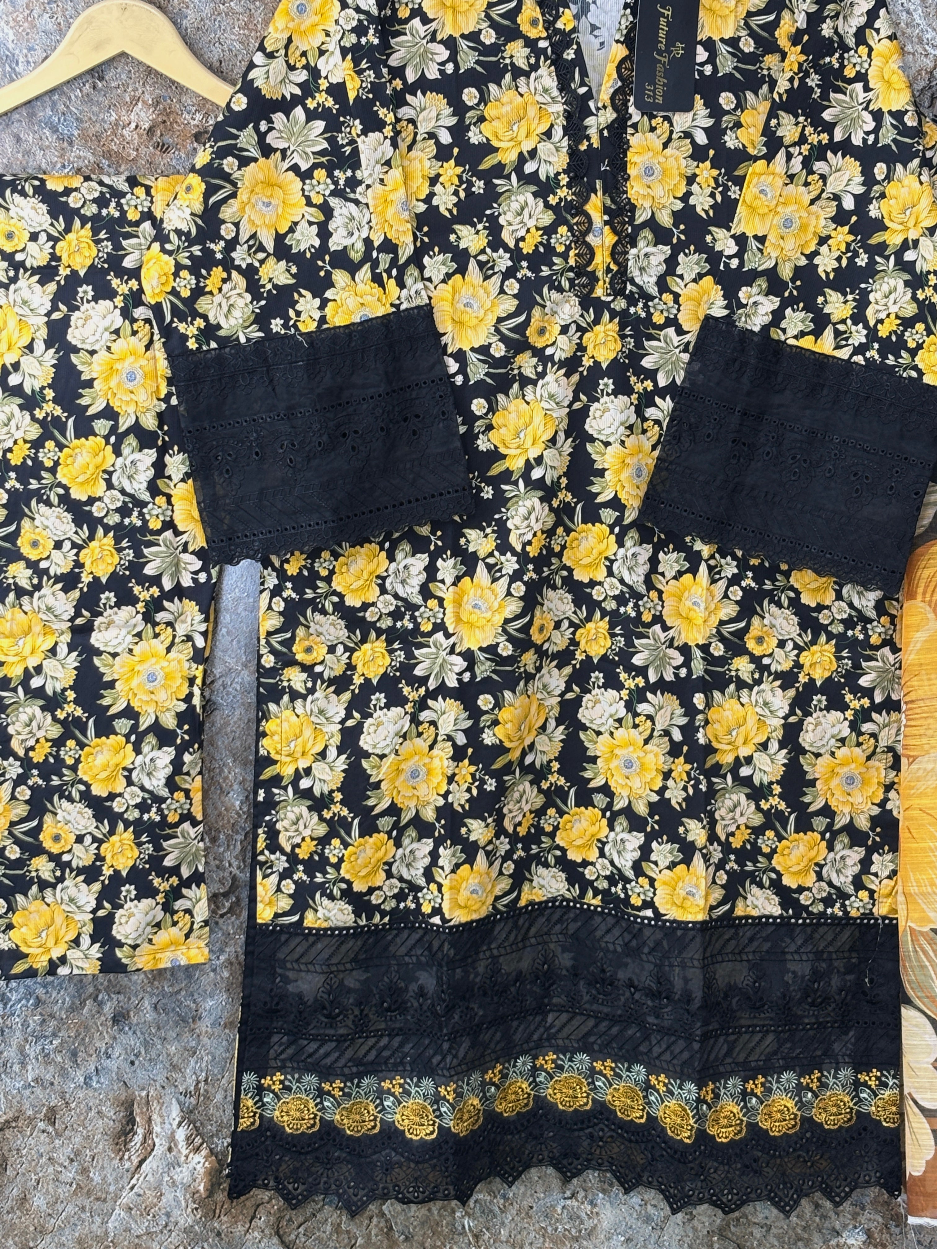 Women 3 pics suit kotrai fabric ✅