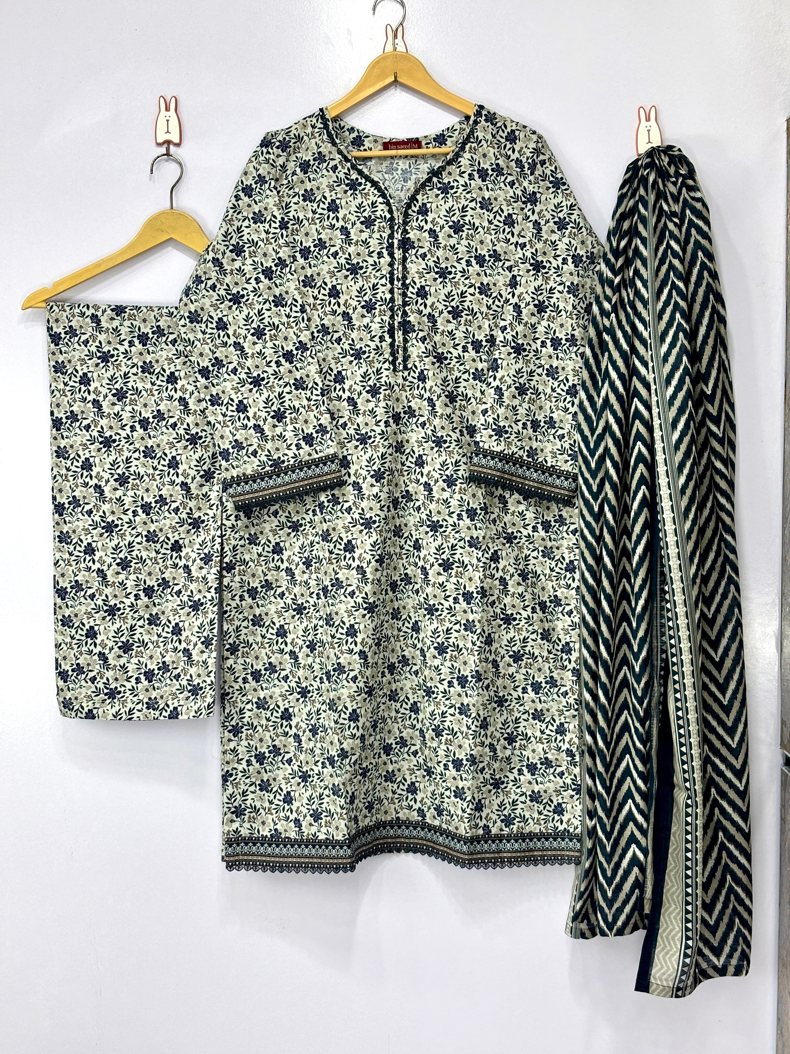 Women BIN SAEED dress 3 peice ✅