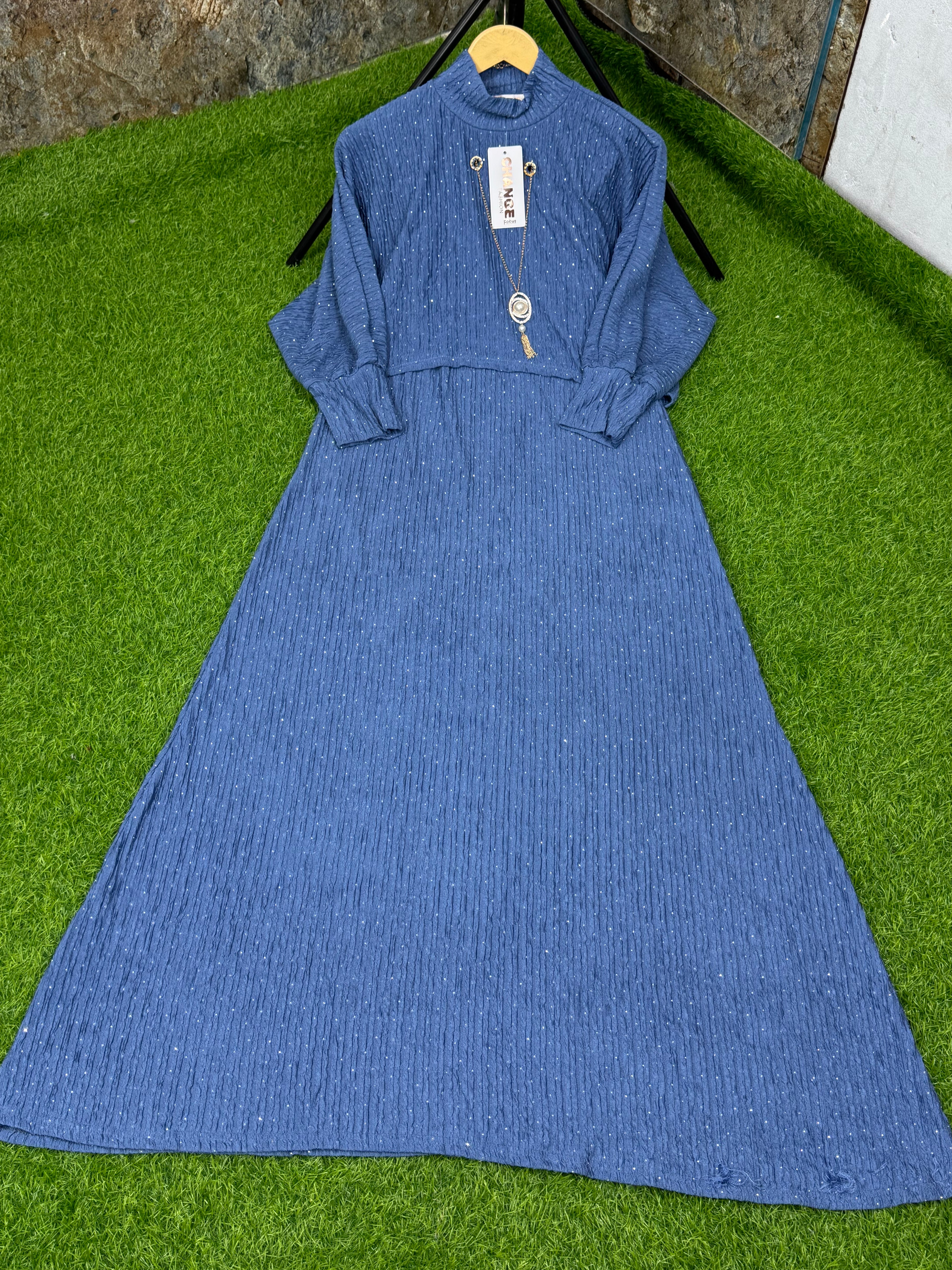 Women maxi suit 2 pics winter arrival premium quality stretchable ✅