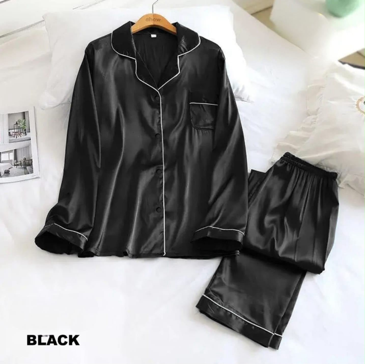 Basic Silk Nightwear Pajama Set