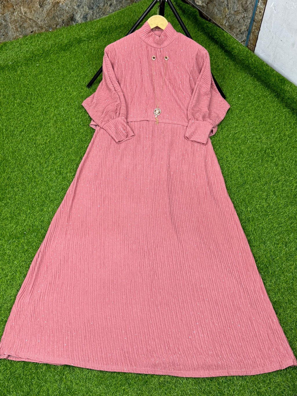 Women maxi suit 2 pics winter arrival premium quality stretchable ✅