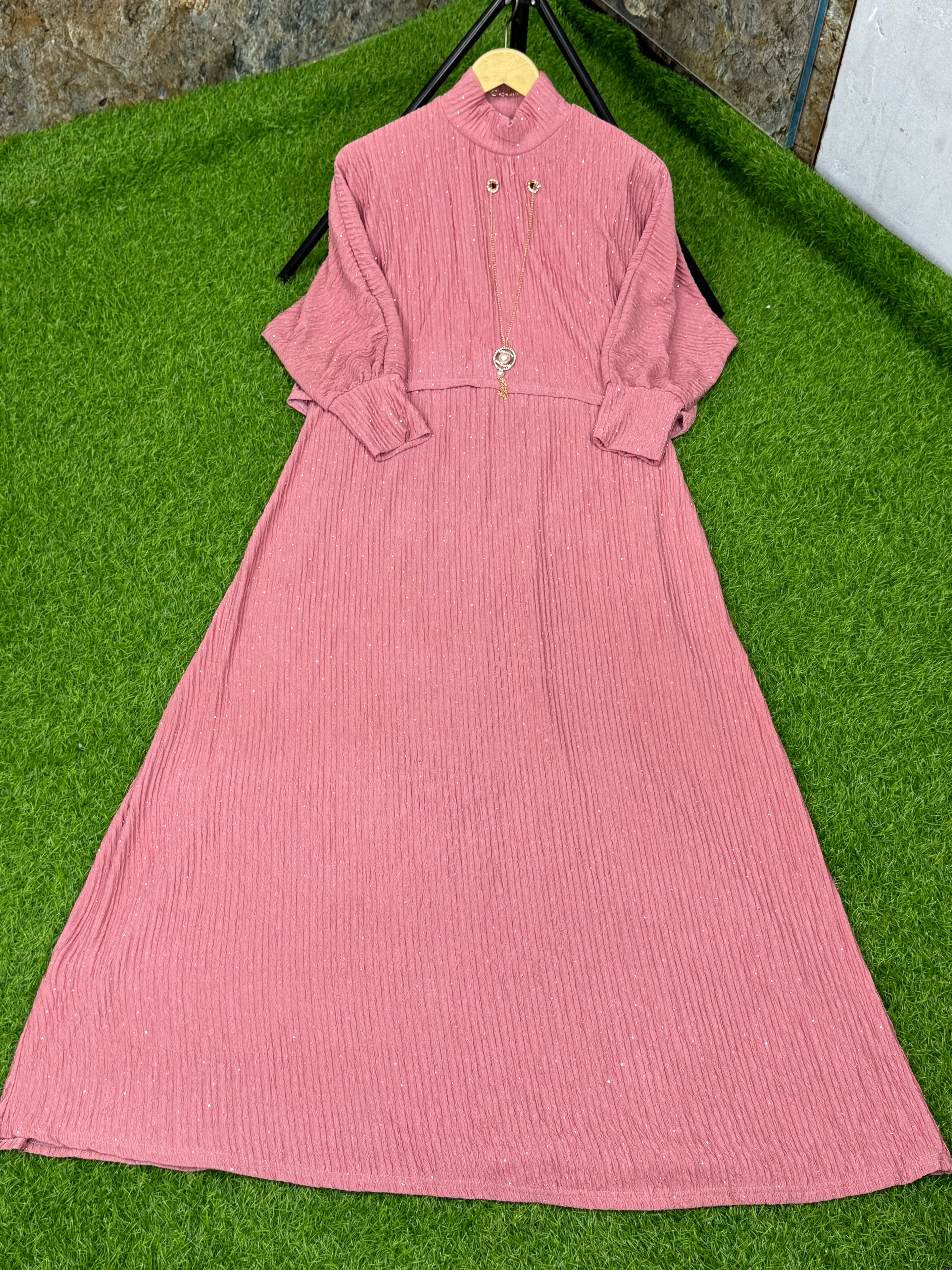 Women maxi suit 2 pics winter arrival premium quality stretchable ✅