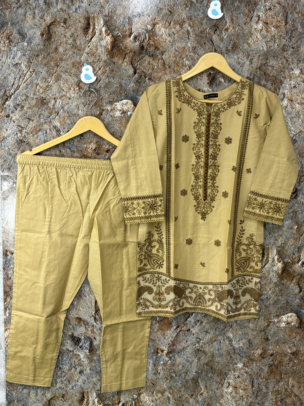 Kids suit winter cotton fabric ✅