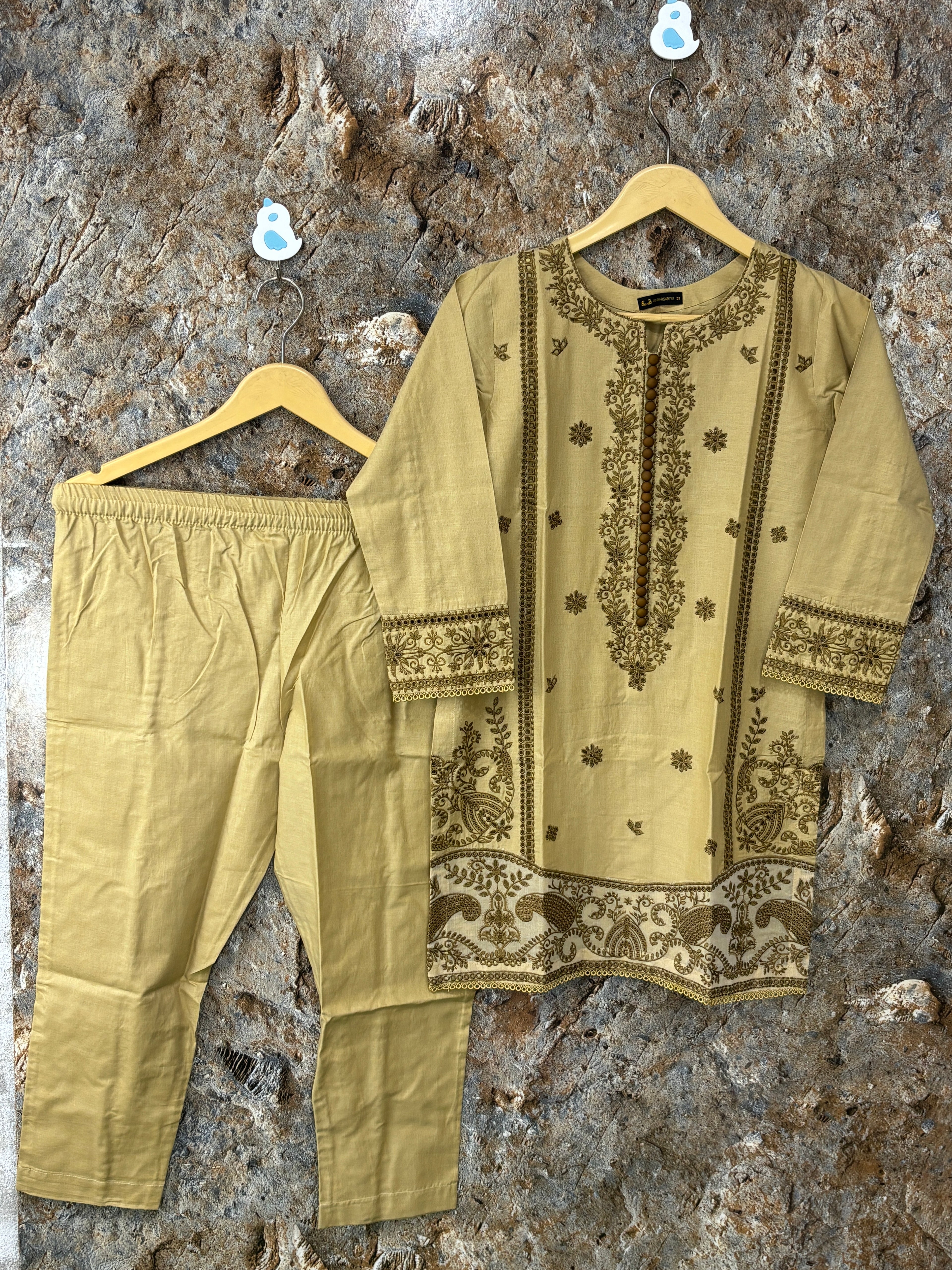 Kids suit winter cotton fabric ✅