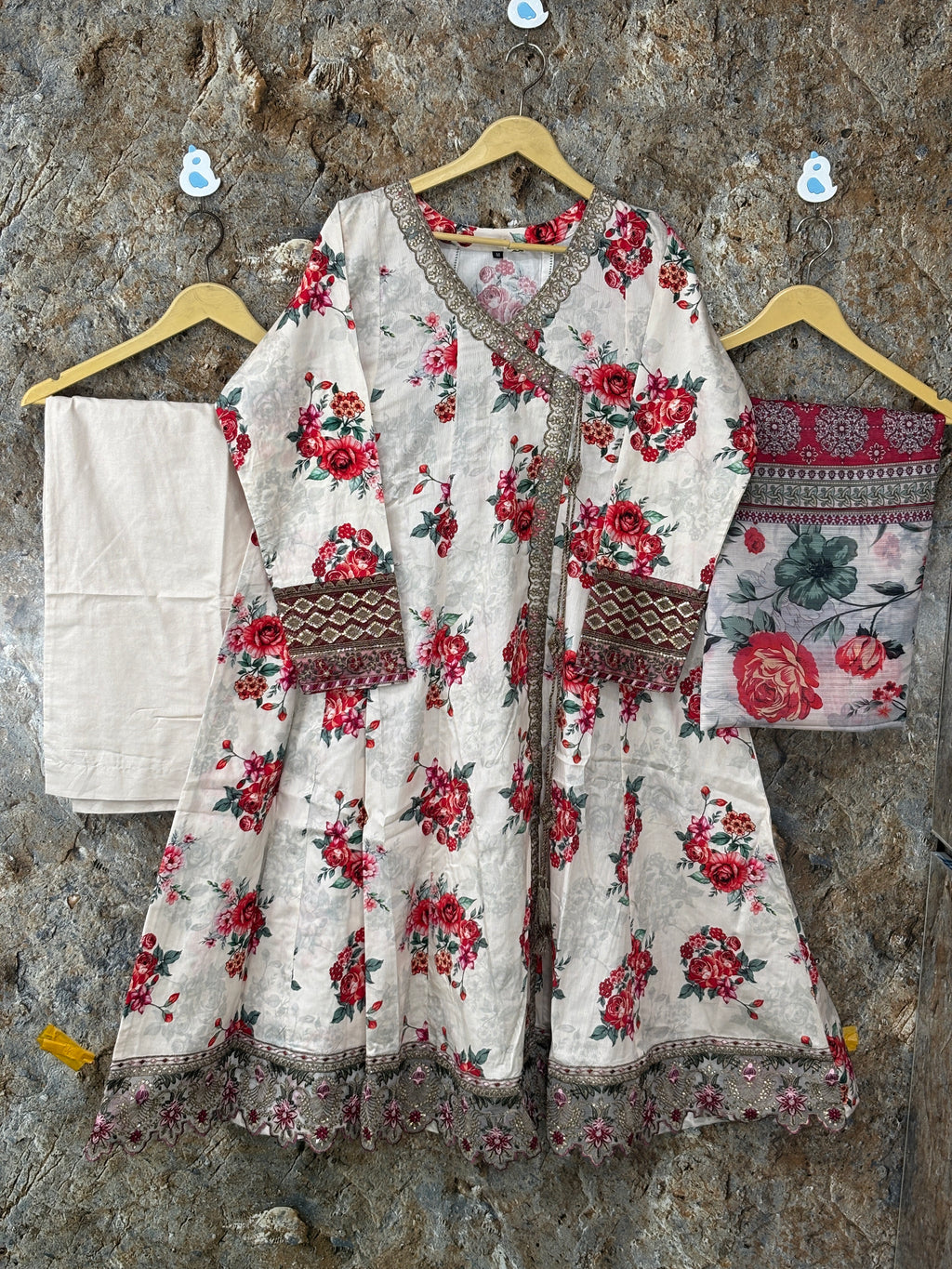 Women 3 peice frock winter ✅