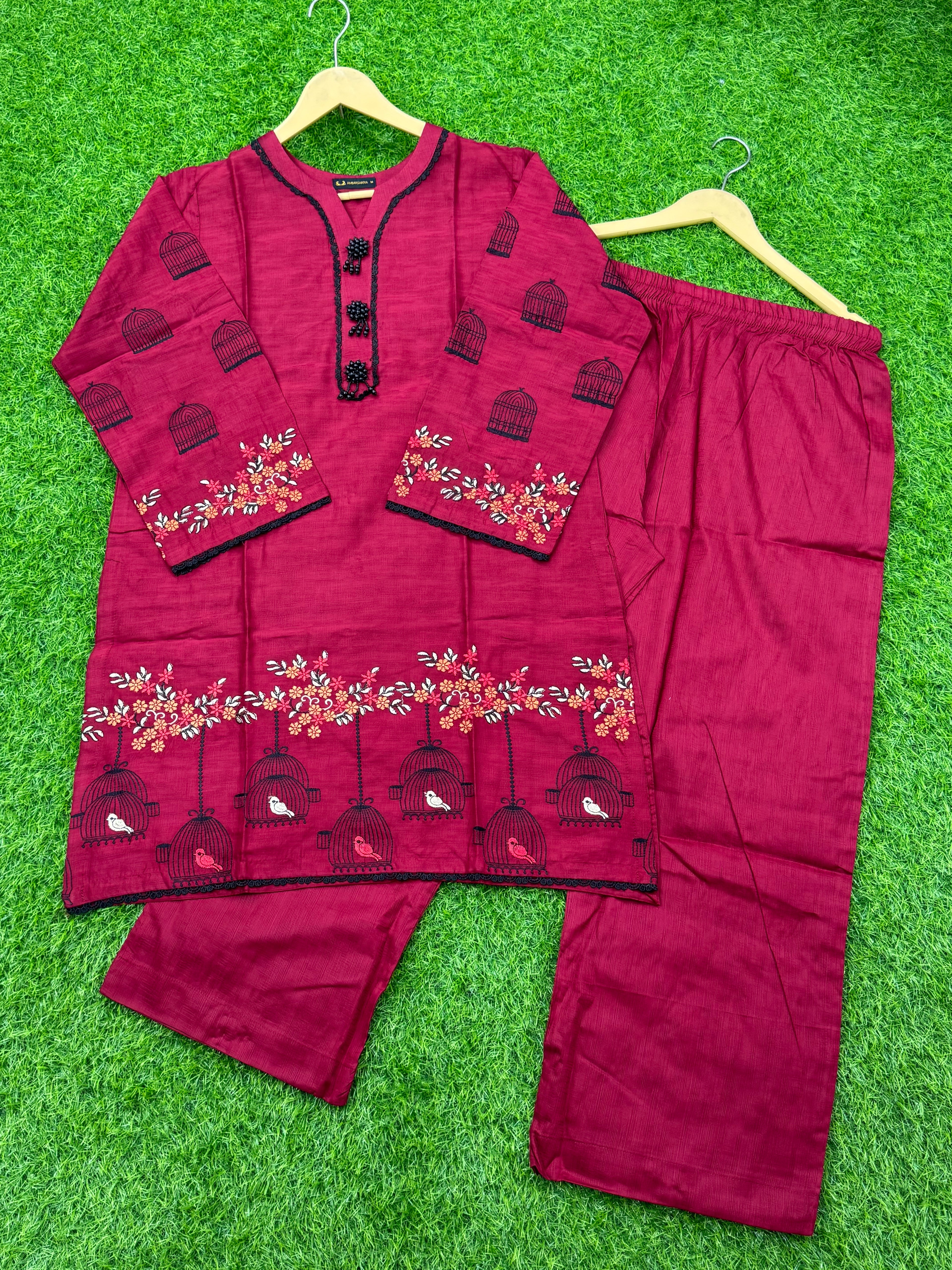 Women suit 2 pics MiD cotton Fabric ✅