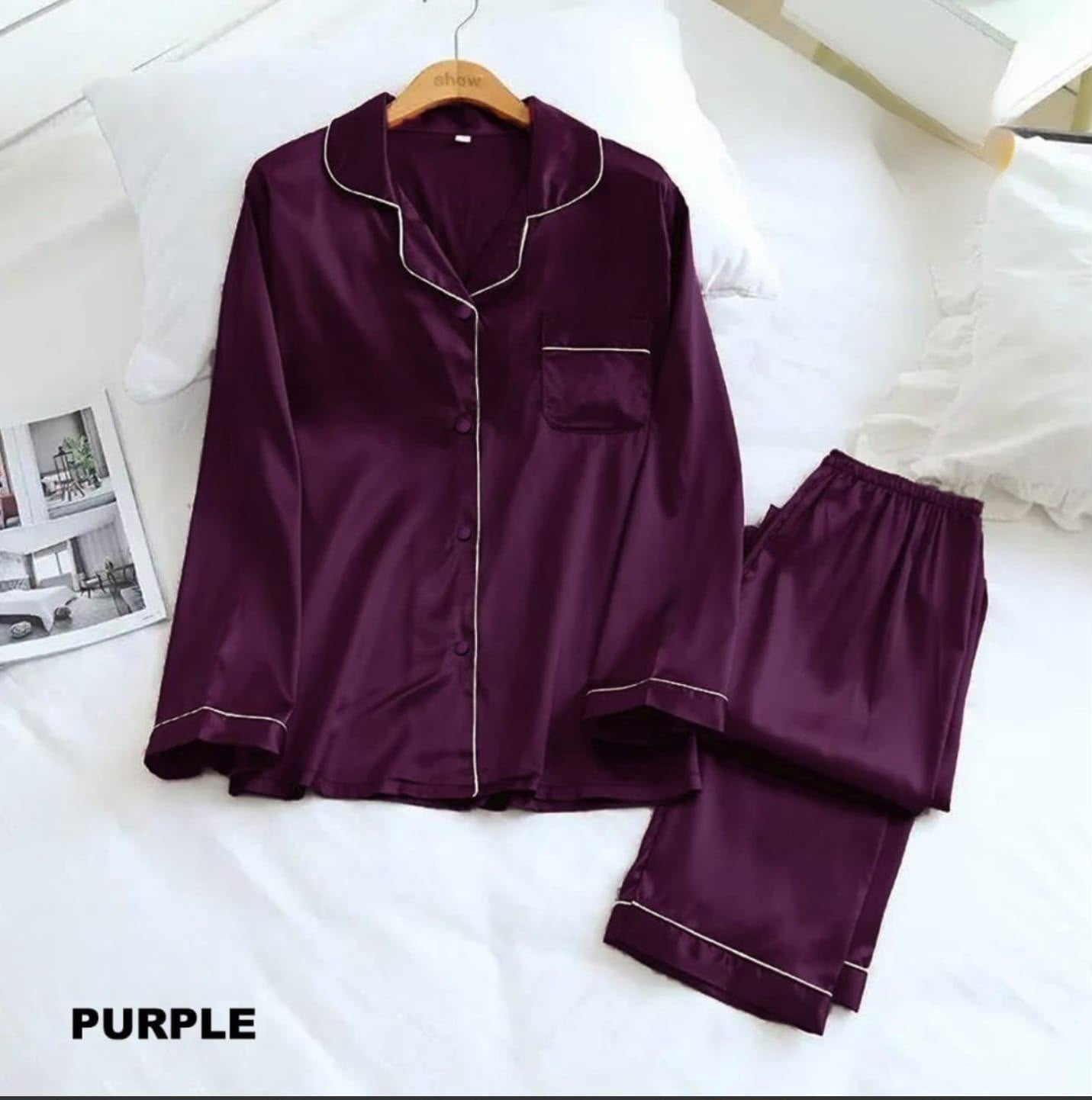 Basic Silk Nightwear Pajama Set