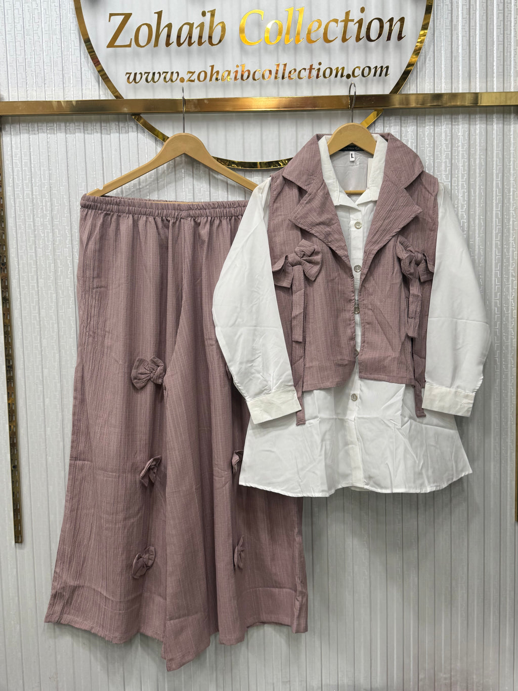 3 PIECE CRUSH GEORGETTE CORD SET 💖