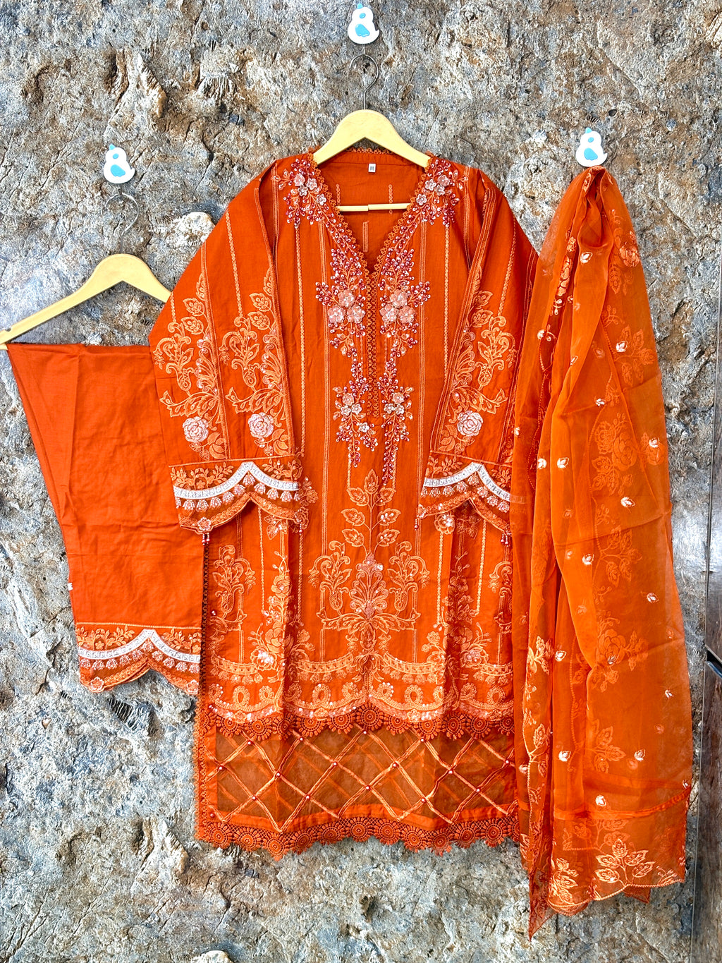 Women 3 pics suit winter khadar ✅