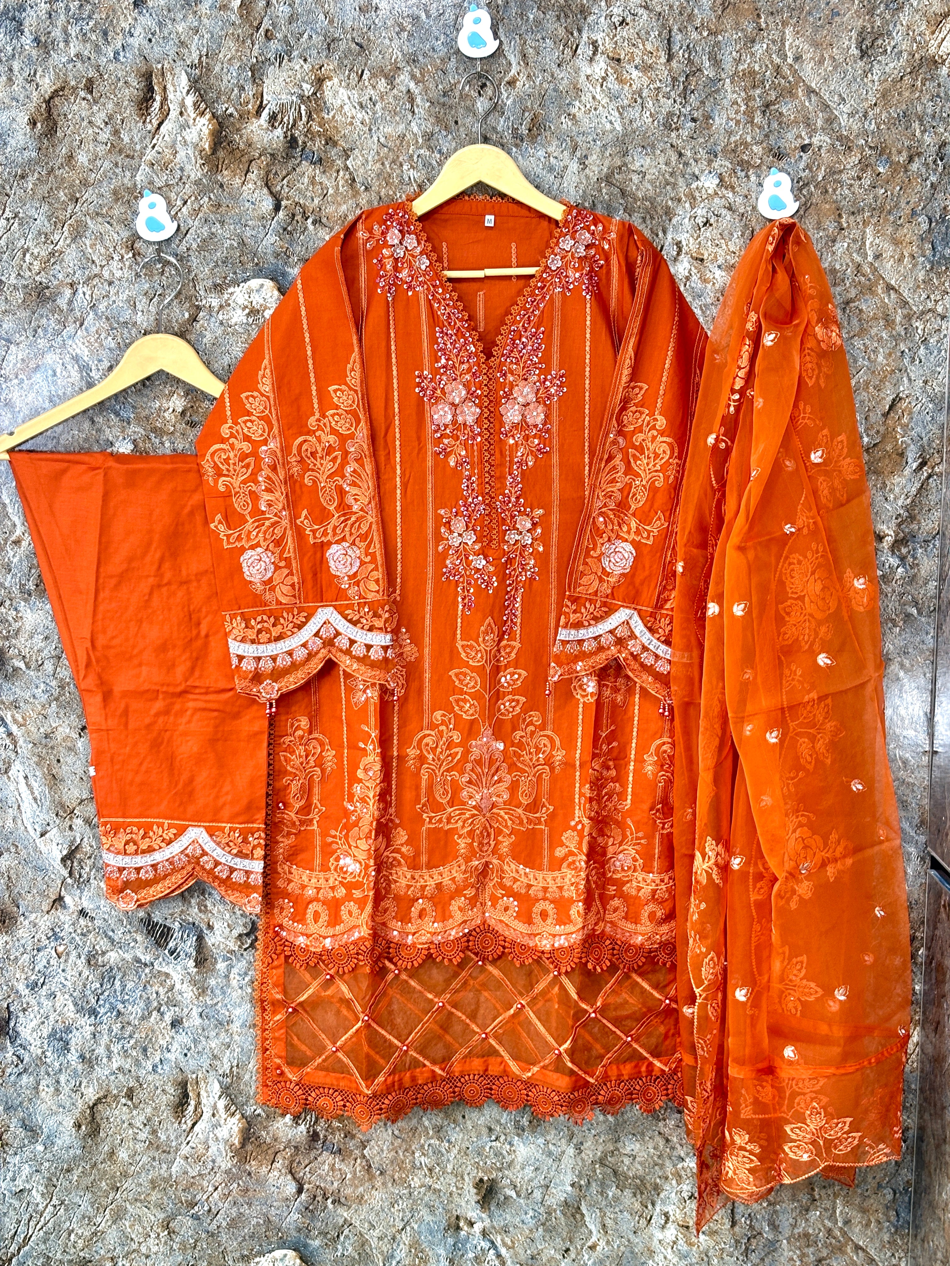 Women 3 pics suit winter khadar ✅