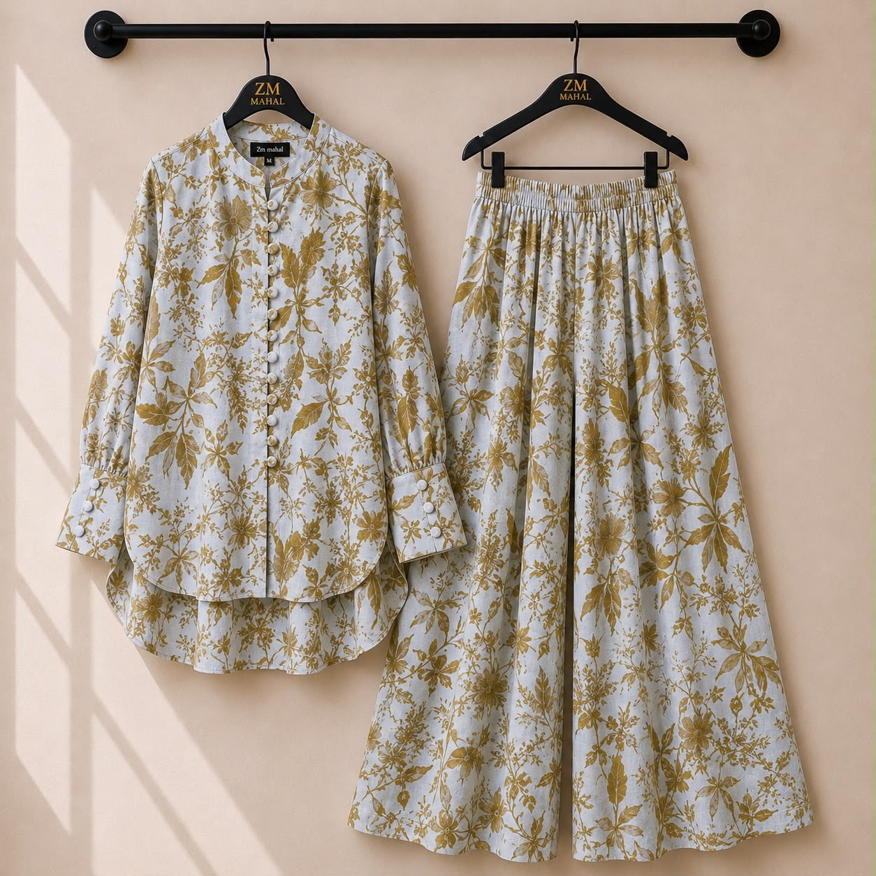 Floral Bloom Shirt & Palazzo Co-Ord Set