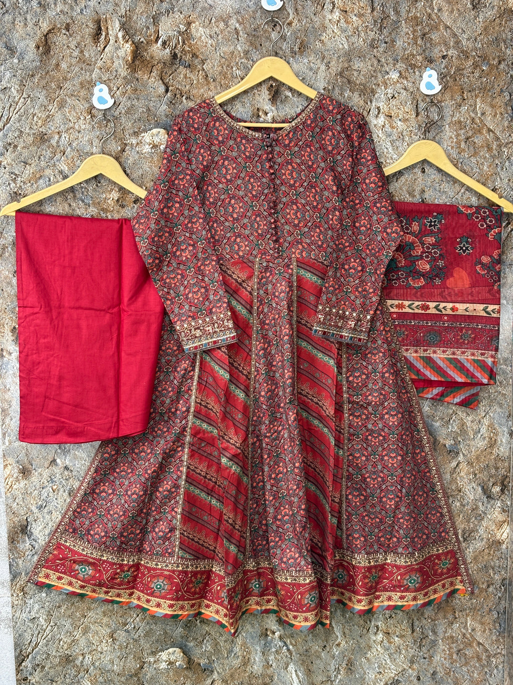 Women 3 peice frock winter ✅