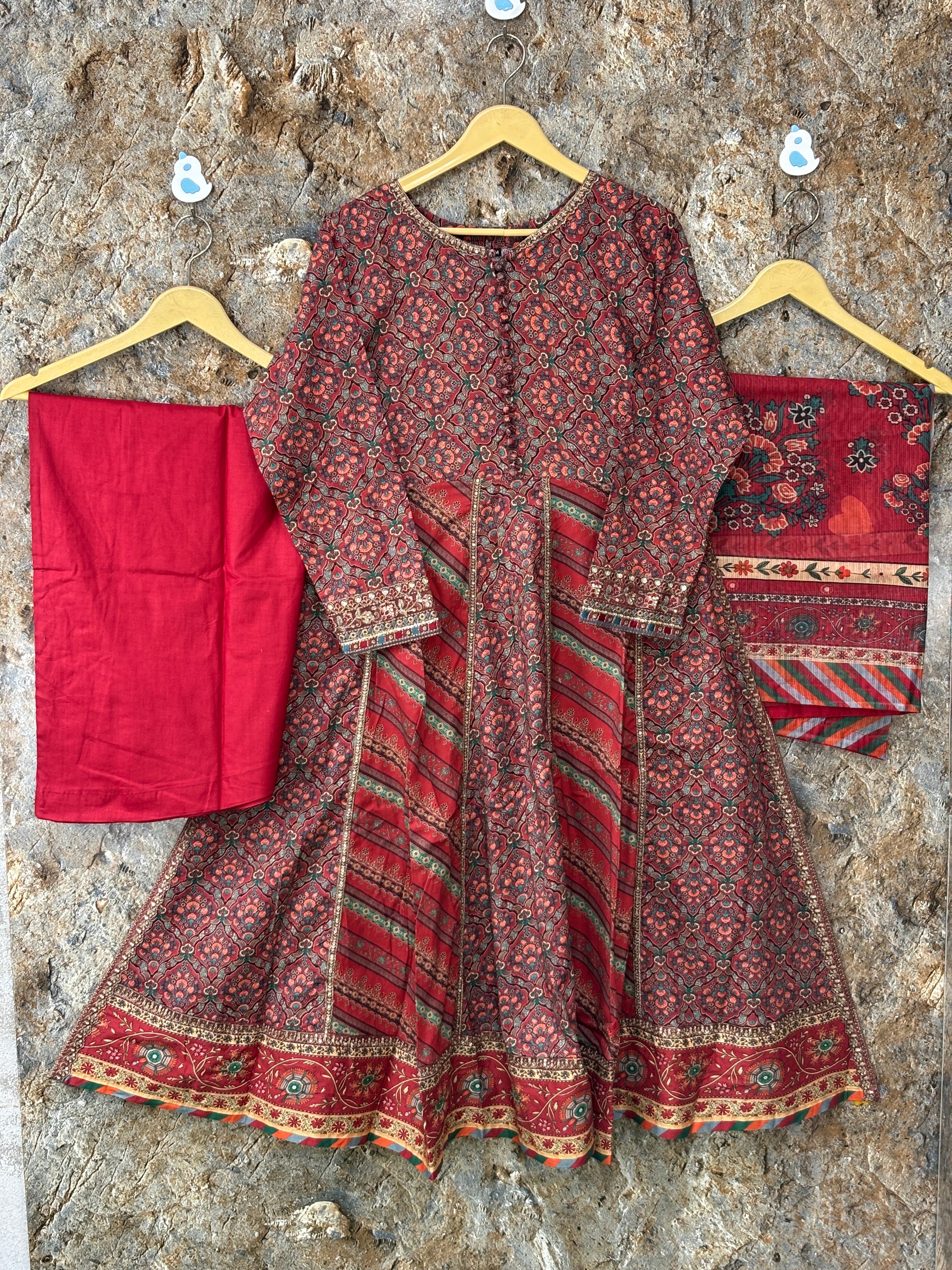 Women 3 peice frock winter ✅