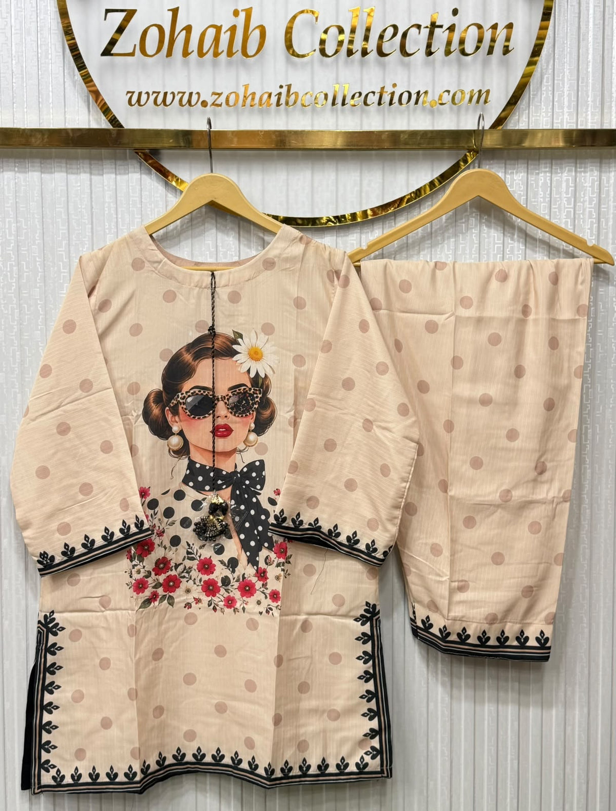 Two Piece Printed Corset