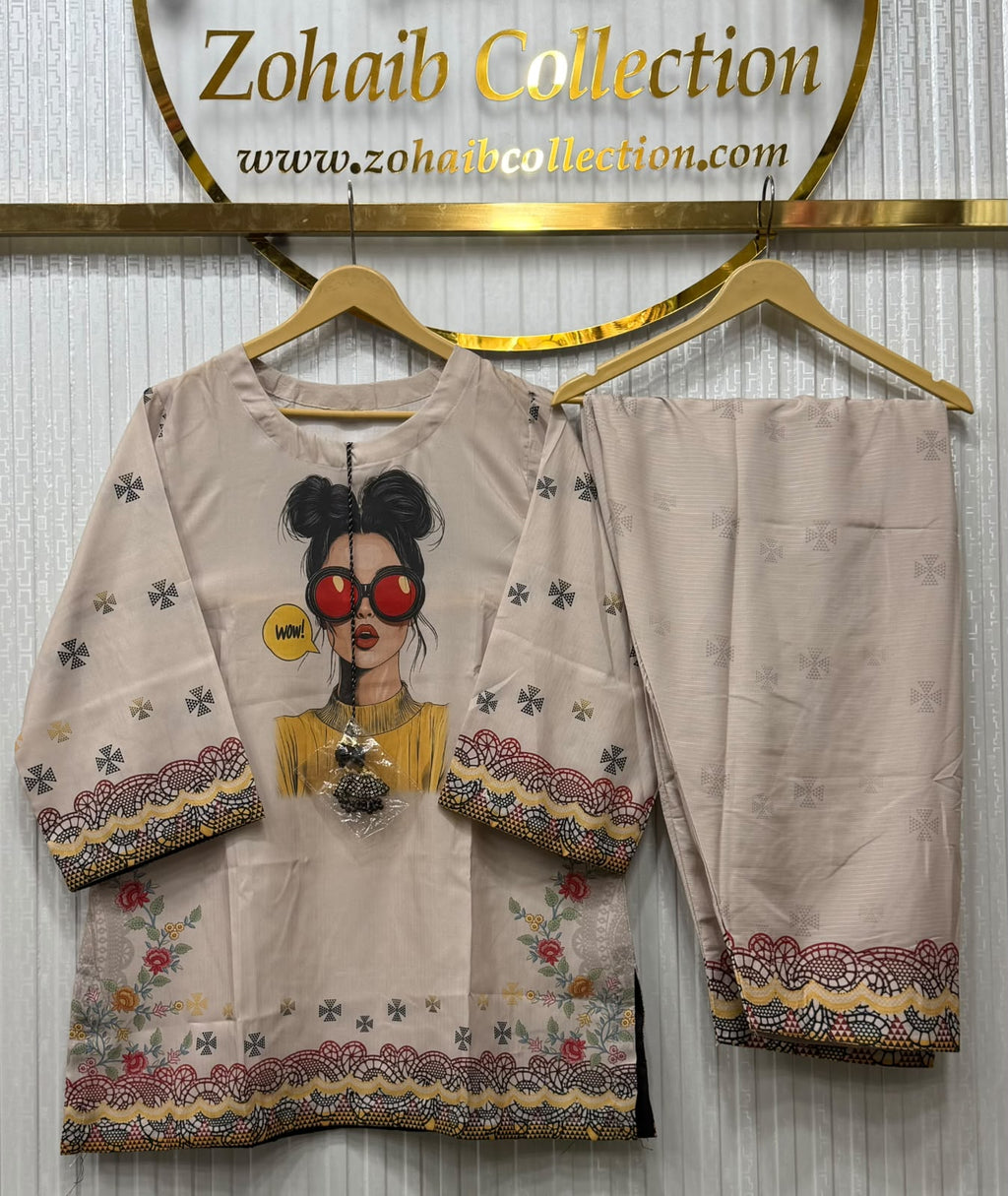 Two Piece Printed Corset