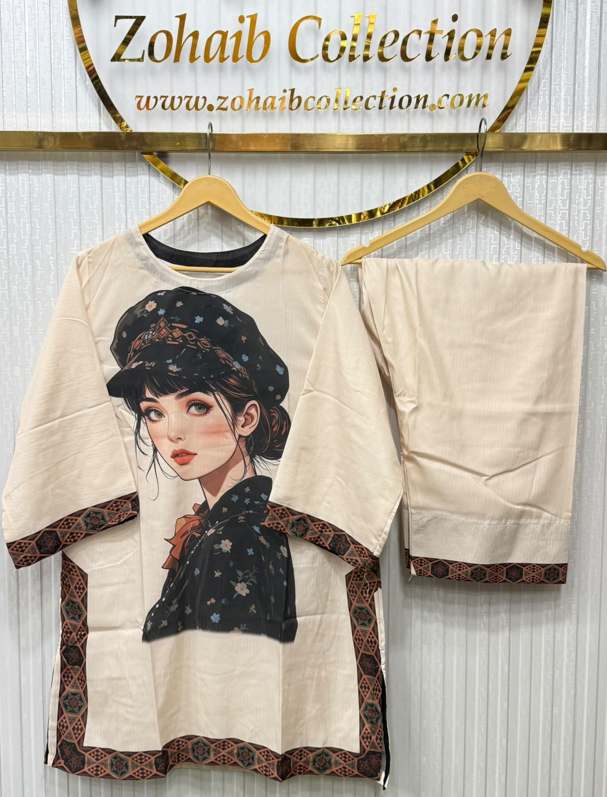 Two Piece Printed Corset