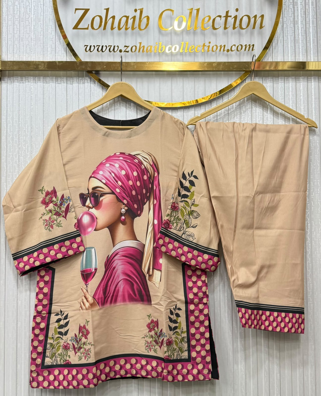 Two Piece Printed Corset