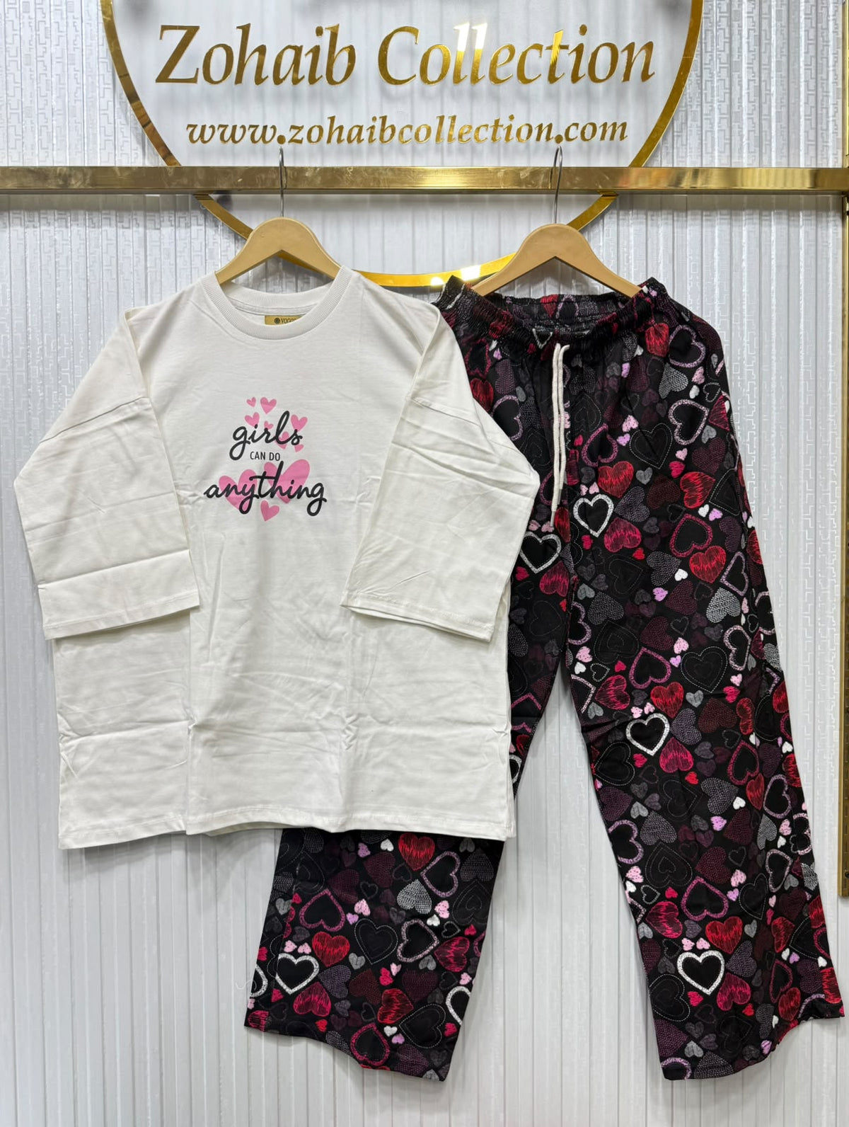 ✨ Night Shoot – Printed Oversize Corset Shirt & Trouser 🤍